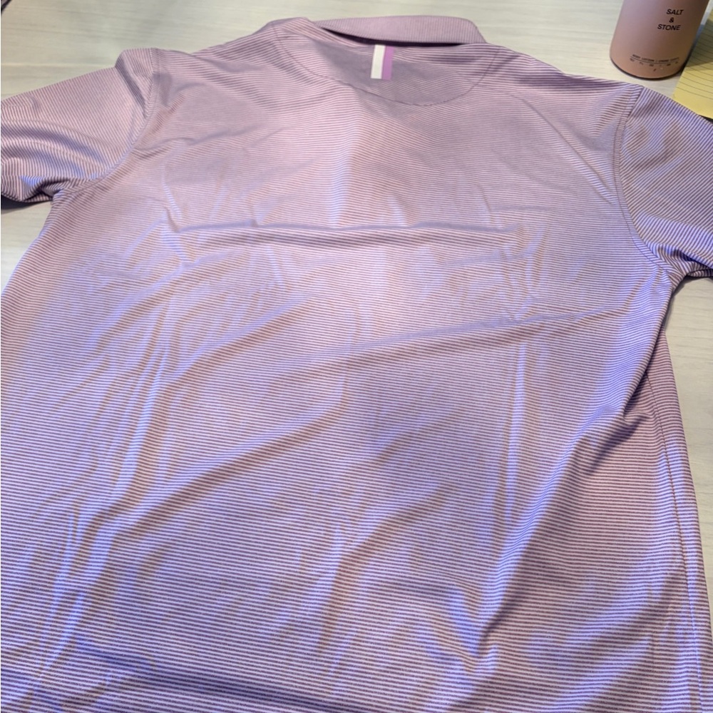 Rhoback “The Whaler” Men's Long-Sleeve Lavendar Polo - Picture 8 of 15